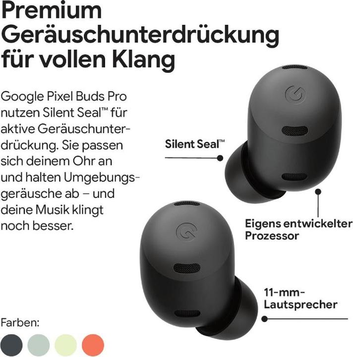 Produktbild Google Pixel Buds Pro, Sky Blue - GA05191 (ANC, 7 h, Kabellos)