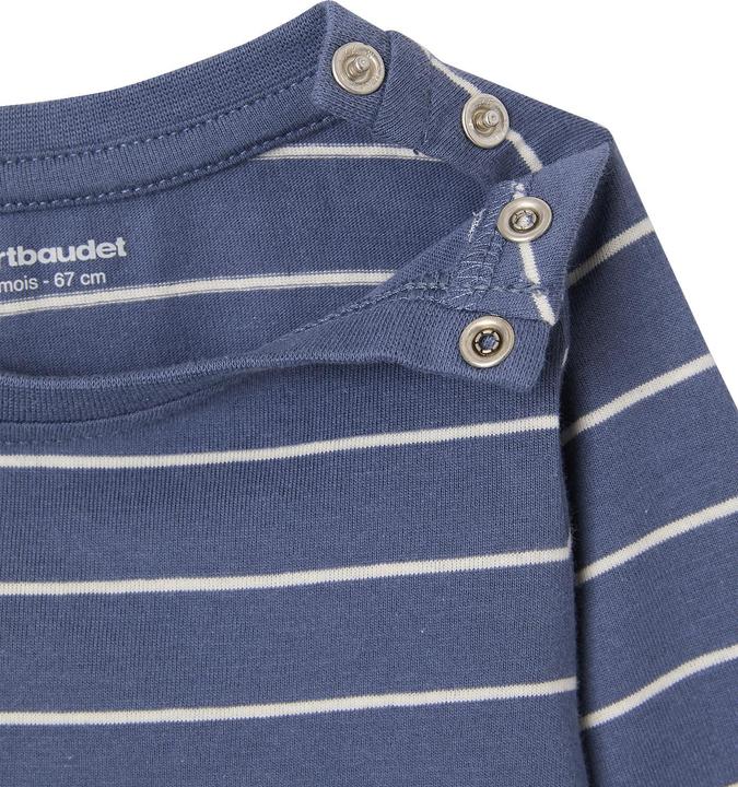 Image du produit Vertbaudet 2er-Pack Baby Shirts BASIC, Print & Streifen (68)