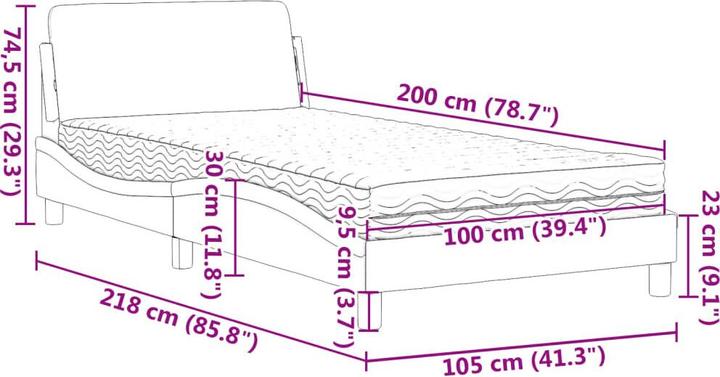 Actual product image VidaXL Khloe (100 x 200 cm)