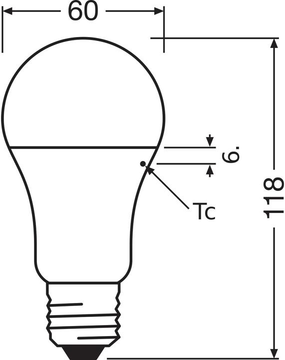 Actual product image Osram LED Monochrome (E27, 11 W, 1055 lm, 1 x, F)