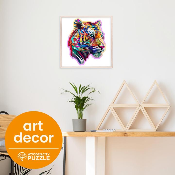 Immagine prodotto WoodenCity Puzzle di legno M Tigre colorata (150 pezzi)