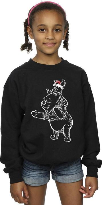 Actual product image Disney Girls Winnie The Pooh Piglet Christmas Sweatshirt (104)
