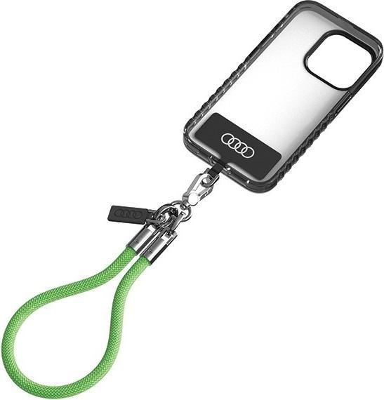 Audi uniwersalna smycz do telefonu 28cm 8mm zielony/green AU-HSL8-R8/D1-GN