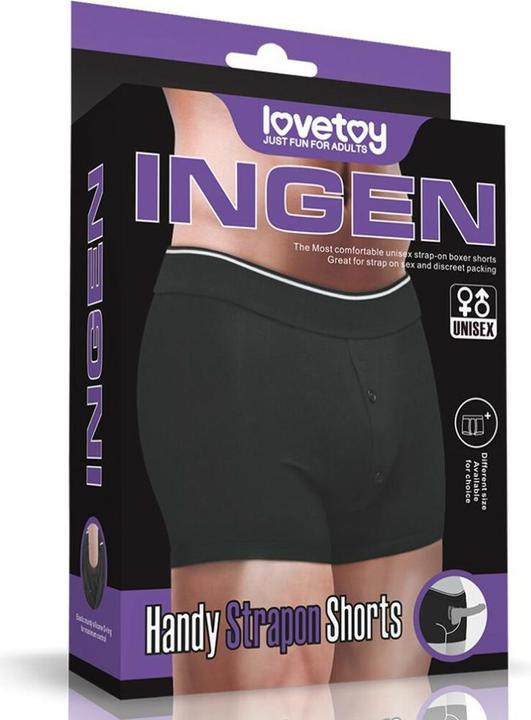 Produktbild Lovetoy Love Toy - Unisex Strap-On Shorts Grösse S - Schwarz