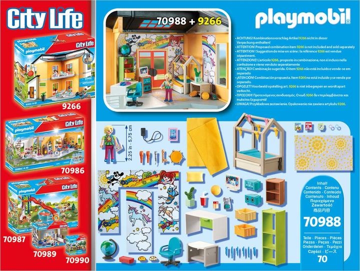 Image du produit Playmobil Chambre de jeunes (70988, Playmobil City Life)