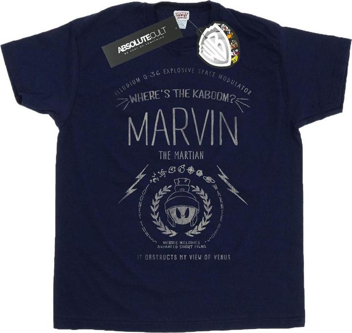 Looney Tunes Marvin The Martian Where's The Kaboom TShirt (L)