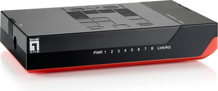 Produktbild LevelOne GSW-0807 8-Port Gigabit Ethernet Switch 1000Mb/s, Voll-Duplex, 10/100 Mb/s, Voll/Halb-Duple (8 Ports)