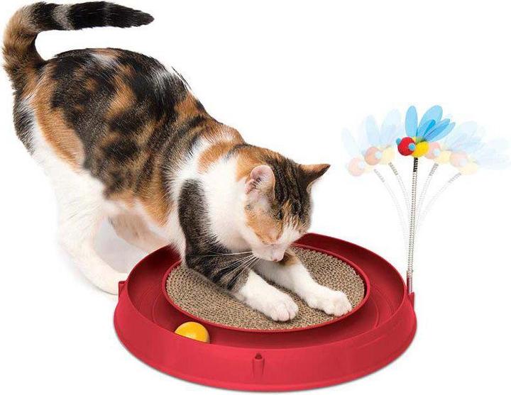 Actual product image Catit Play Ball Circuit with Scratching Pad (Intelligence toy cat)