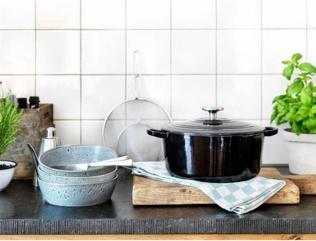 Actual product image BK Bourgogne Braadpan 28 cm Royal Blue (28 cm, Frying pan)