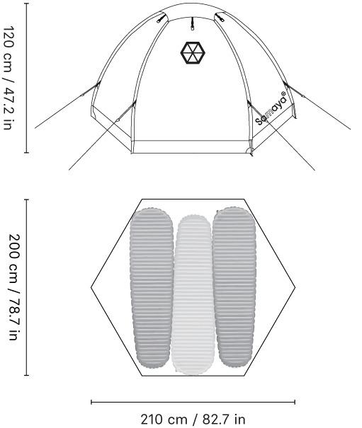 Image du produit Samaya 2.5 (Tente igloo, 2.26 kg, 2 personnes)