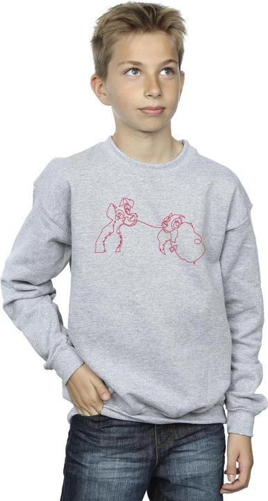 Immagine prodotto Disney Lady And The Tramp Spaghetti Outline Felpa Ragazzi (116)