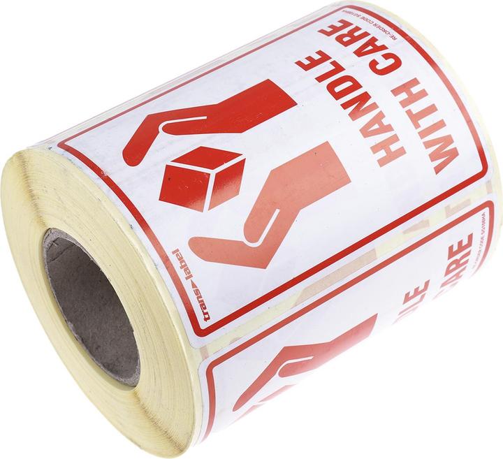 Rs Pro Handle with Care Parcel Label 108 x 79
