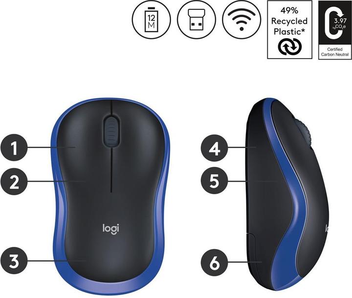 Actual product image Logitech M185 (Wireless)
