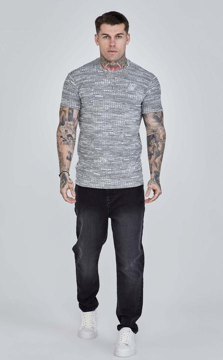 Actual product image Siksilk Rib Knit T-Shirt (XL)