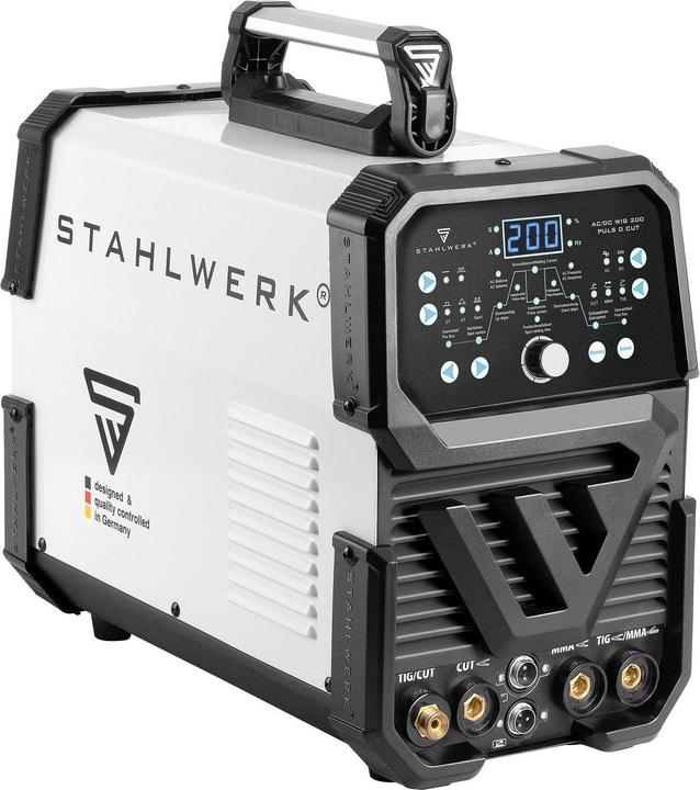 Produktbild Stahlwerk 4-in-1 Kombi-Schweissgerät AC/DC WIG 200 Puls D CUT Vollausstattung