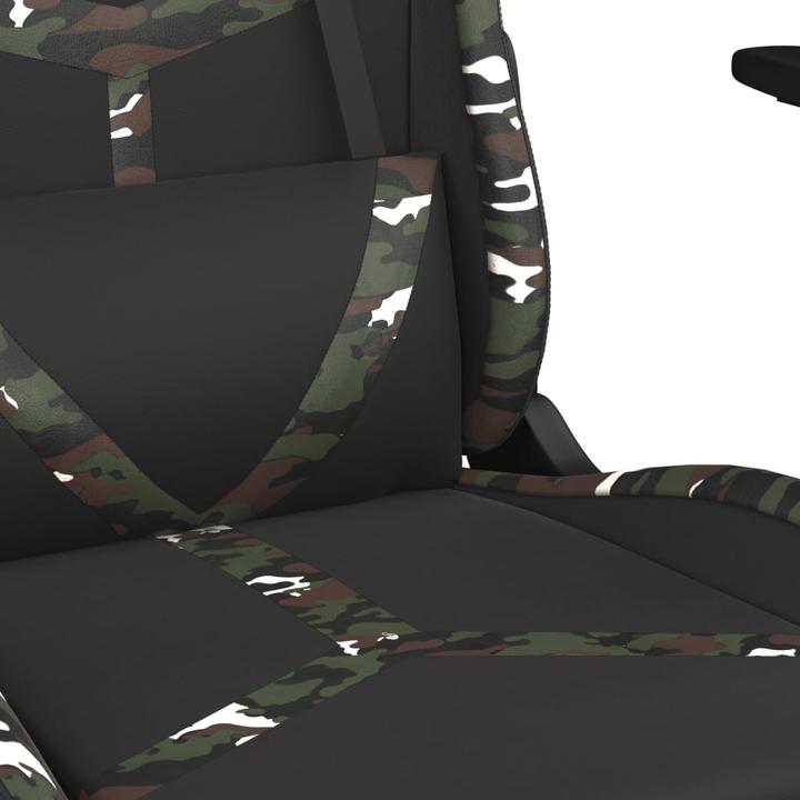 Produktbild VidaXL Gaming-Stuhl mit Massagefunktion Tarnfarben Kunstleder