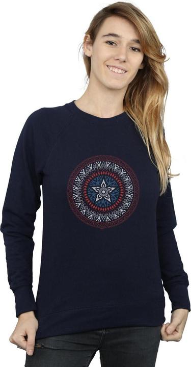Immagine prodotto Captain America Ornamental Shield Felpa Donna (L)