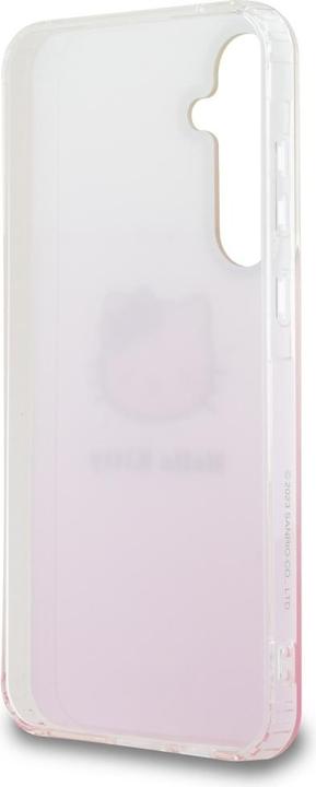 Actual product image Hello Kitty HKHCSA55HDGKEP A55 A556 różowy/pink hardcase IML Gradient Electrop Kitty Head (Samsung Galaxy A55)