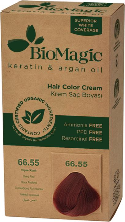 Biomagic Haarfarbe tiefrot (66,55) 250 g - Biomagisch (66,55 Tiefrot)
