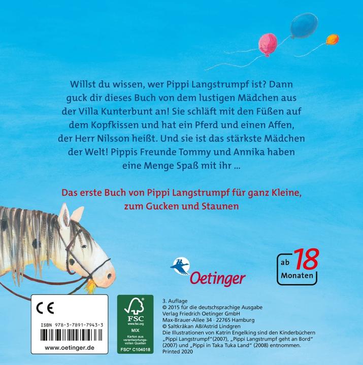Actual product image Guck mal, Pippi Langstrumpf (German)