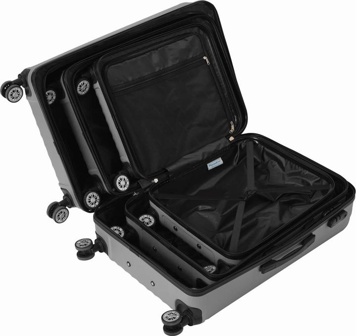 Actual product image Check.In Kingston - Set of 3 suitcases (92 l, Hand luggage (up to 50 litres), M (50 - 90l), L (90 - 115l))
