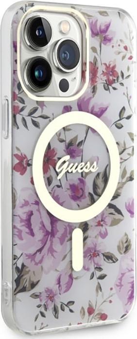 Produktbild Guess iPhone 14 Pro 6.1 hardcase Flower MagSafe (Apple iPhone 14 Pro)