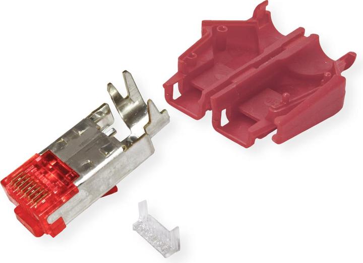 Produktbild EFB Elektronik Hersteller: HIROSE RJ45-Hirose Stecker STP, TM21 rot, 50 Stück, 3 Elemente, Cat. 6 Channel Class... (S/UTP, CAT6)