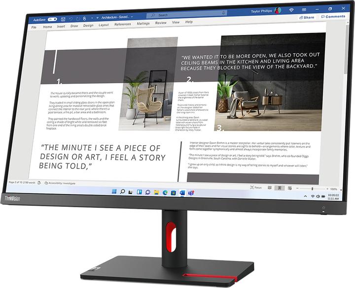 Actual product image Lenovo ThinkVision S27i-30 (1920 x 1080 pixels, 27")