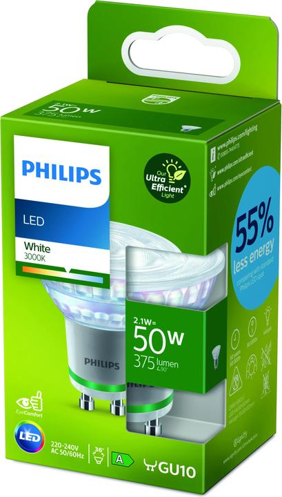 Actual product image Philips LED Classic (GU10, 2.10 W, 375 lm, 1 x, A)