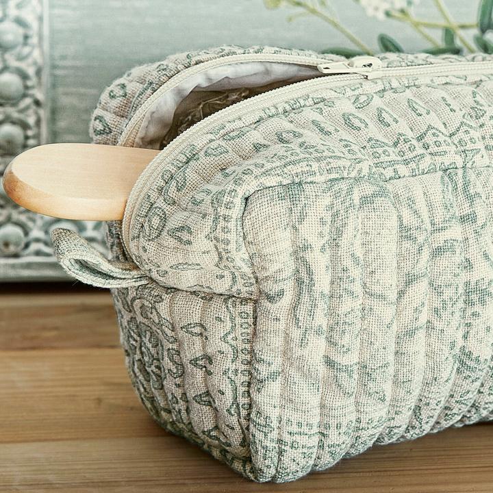 Produktbild Loberon Täschchen Saône grün/creme