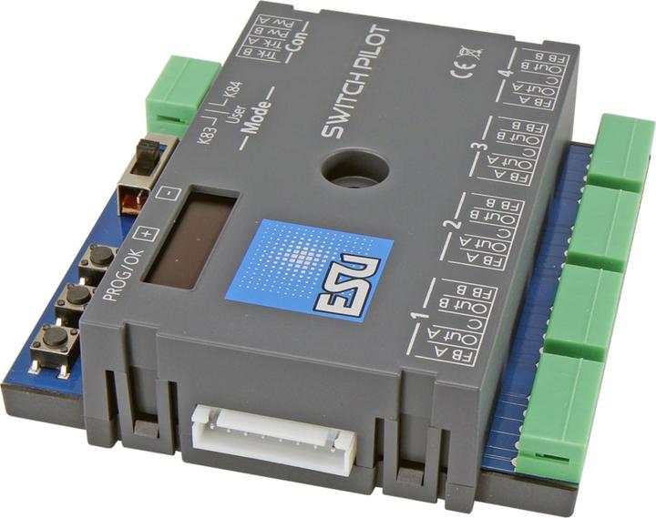 Produktbild ESU SwitchPilot 3, 4-fach DCC/MM, OLED, RC-Feedback