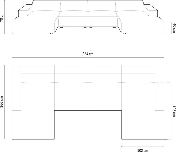 Actual product image Micadoni Jodie (Sofa landscape)