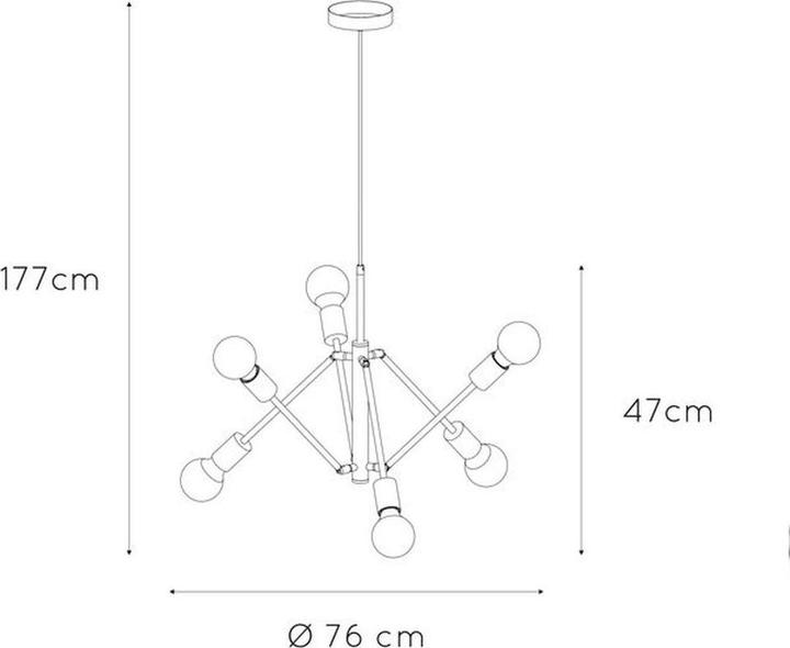 Actual product image Lucide Lester (E27)