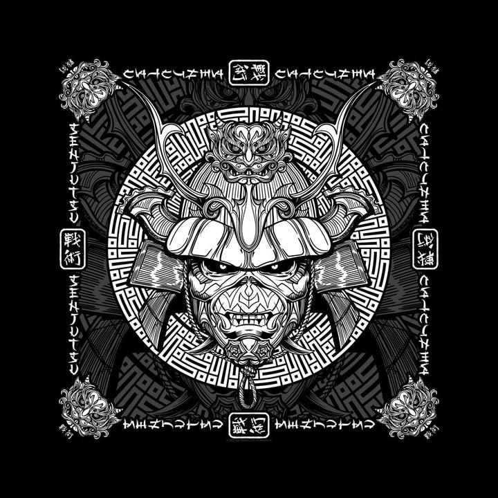 Music Brand Unisex Adult Senjutsu Samurai Eddie Bandana