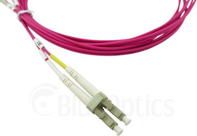 Image du produit CBO BlueOptics Câble patch Fibre optique LC / LC MM OM4 magenta 3,0m (UTP, CAT7, 3 m)