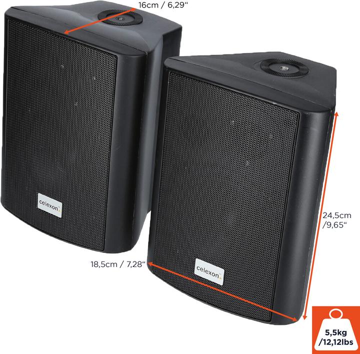 Produktbild Celexon Aktiv Lautsprecher 2-Wege 525-B (Aktiv, 2x 30 W)