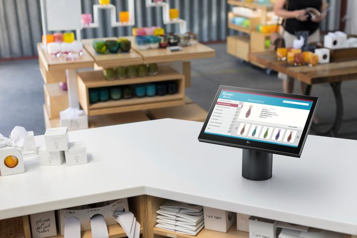 Actual product image HP ElitePOS G1 Retail System 145 - All-in-One (complete solution) (Intel Core i5-7300U, 16 GB, 128 GB, HD Graphics 620)