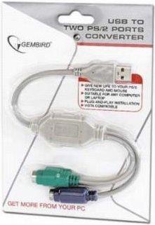 Actual product image Gembird UAPS12 Keyboard / Mouse Adapter (0.30 m, USB 1.1)