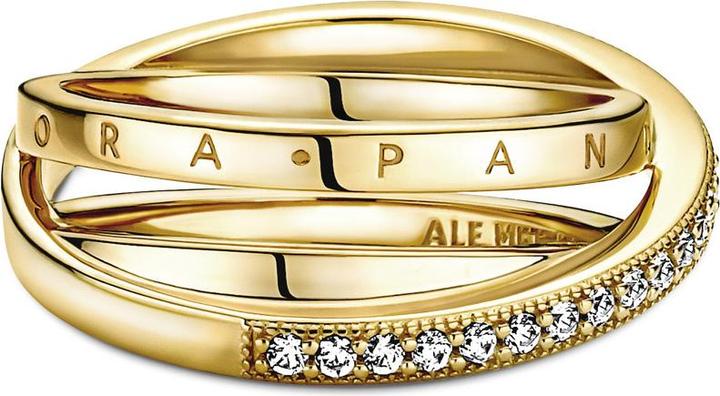 Actual product image Pandora Pavé Triple Band (60, 925 Silver)