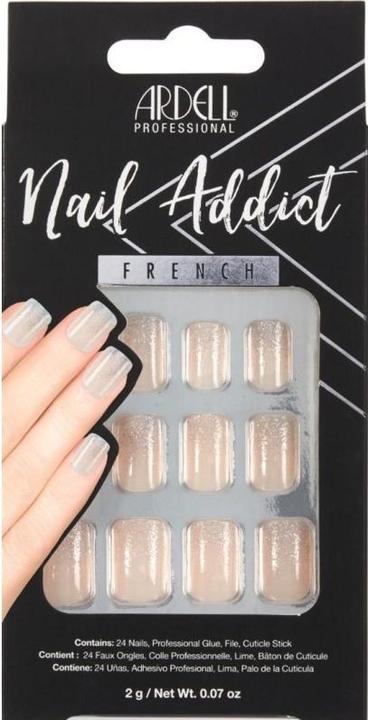 Ardell Nail Addict French Glitter 24 Stk (Kunstnägel, Rich Tan Ombre)
