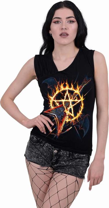 Produktbild Spiral Hot Metal Top Geraffte Schulter Ärmellos (M)