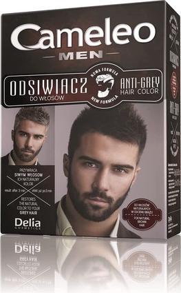 Delia Cosmetics Delia Anti Grau Haarfarbe für Männer Natürliches braunes Haar