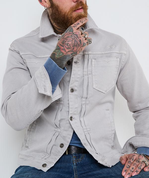 Actual product image Joe Browns Metallic Cotton Trucker Jacket (XXL)