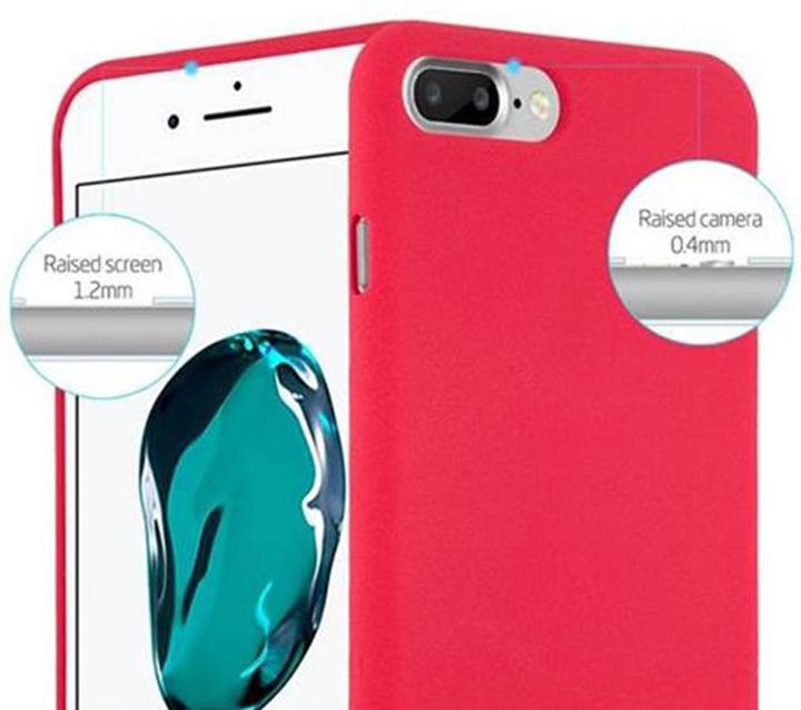 Productafbeelding Cadorabo TPU Frosted Cover (Apple iPhone 7s Plus, Apple iPhone 7 Plus)