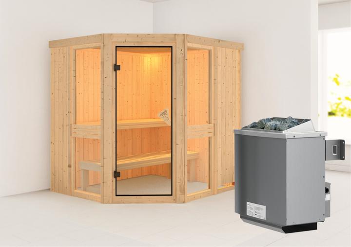 Actual product image Karibu Amelia 1 without roof rim (9 KW internal control)
