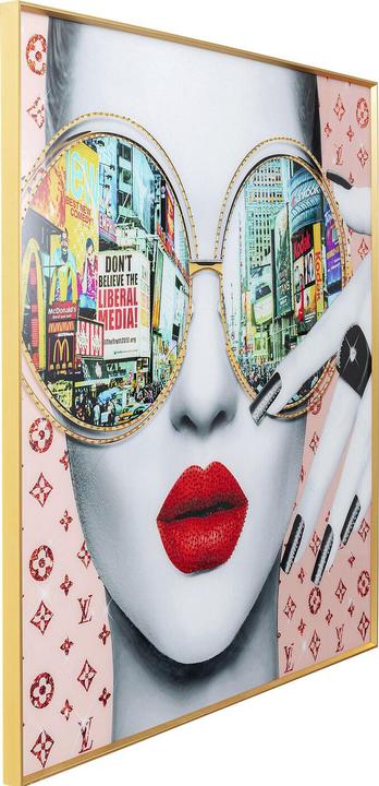 Produktbild Kare Design Gerahmtes Bild Times Square View 120x120cm (120 x 120 cm)