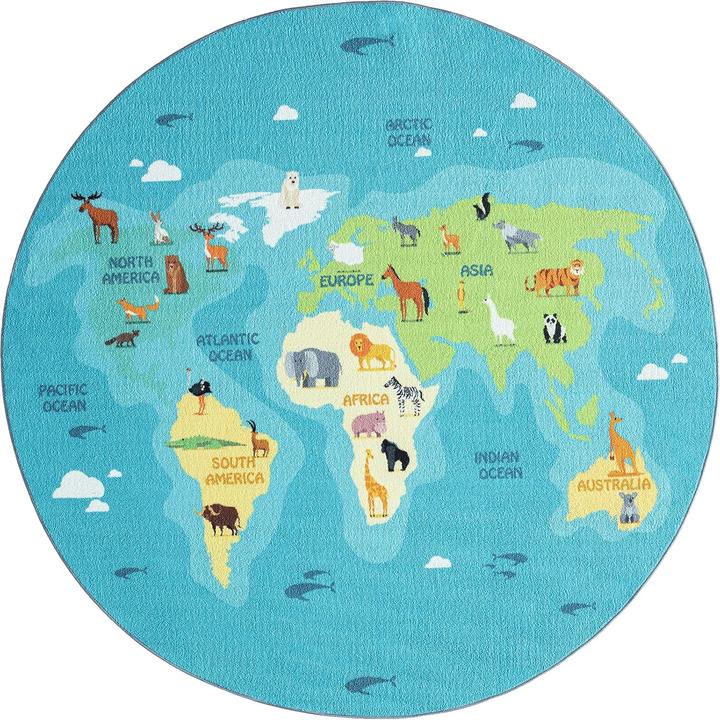 Actual product image Paco Home Children's rug garlands colourful (120 x 160 cm)