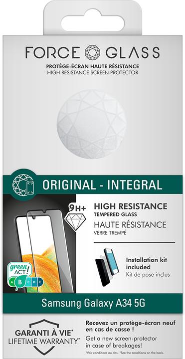 Actual product image Bigben Connected Glass screen protector (1 Piece, Samsung Galaxy A34 5G)