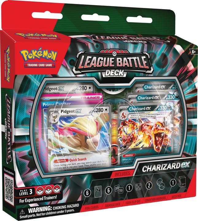 Image du produit Pokémon Charizard ex (Anglais, Affichage du booster)