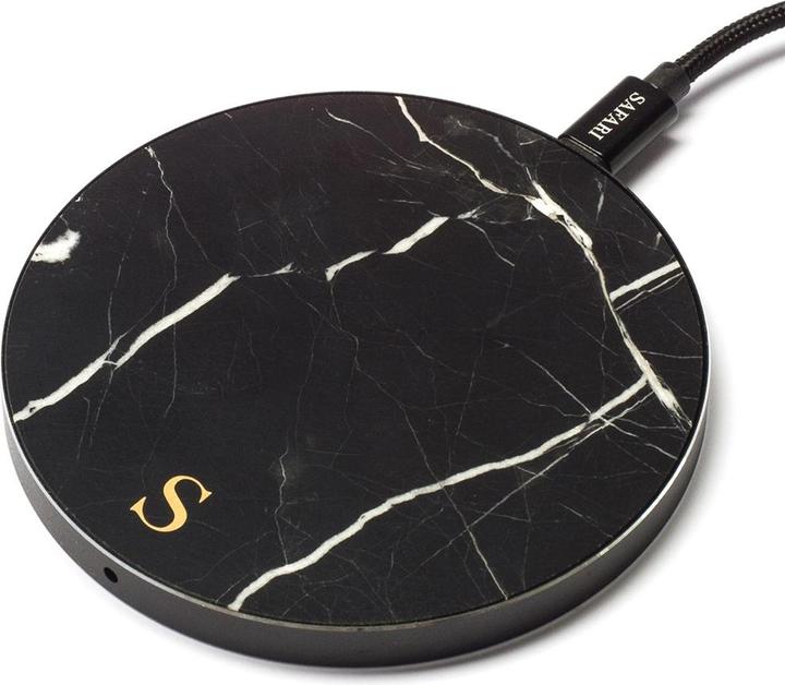 Actual product image Safari Selection Borne de charge CIRCLE MARBLE noir/?? petits motifs (10 W)